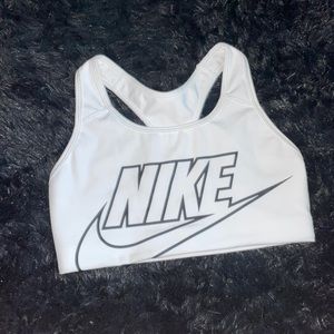 White Nike Sports Bra